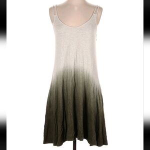 Sandkva Ombre Grey/Green Sleeveless Dress XS